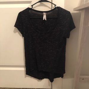 Black & white shirt sleeve top